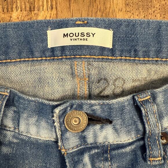Moussy Vintage Women’s Ridgewood Distressed Skinny Japanese Denim Jeans Size 28 - Picture 5 of 12